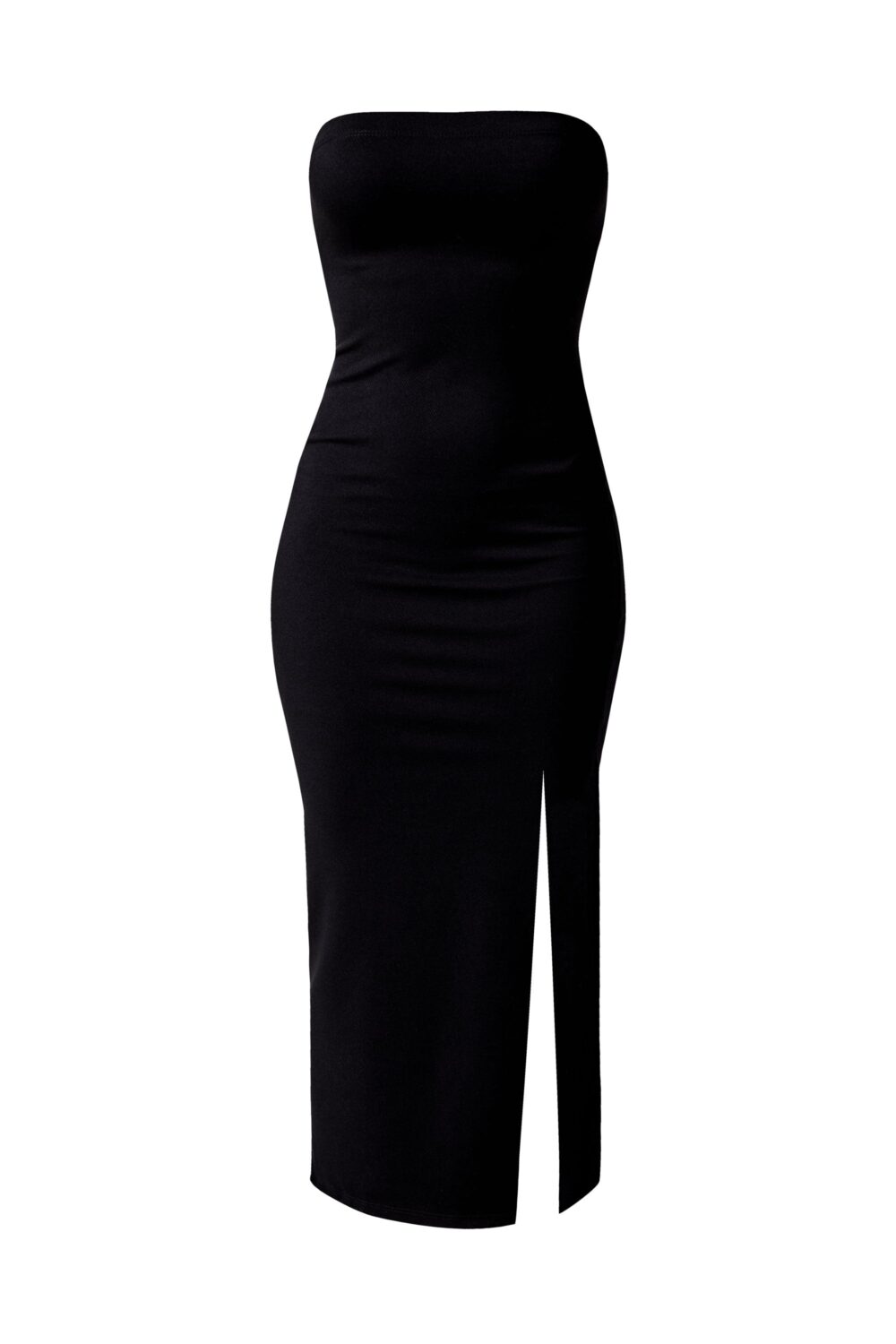 Ingrid Tube Black Knit Midi Dress - Image 6